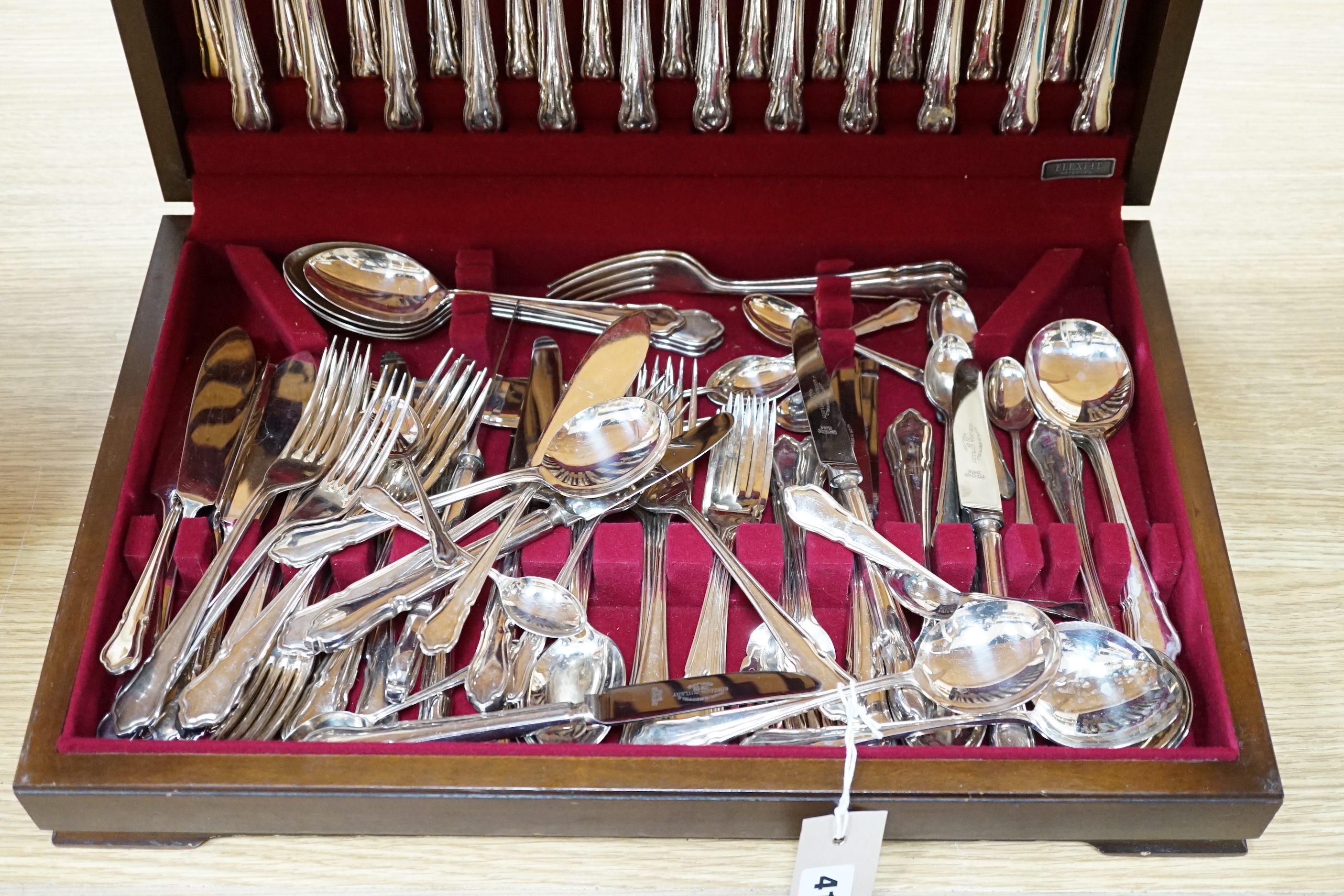 A canteen of plated flatware